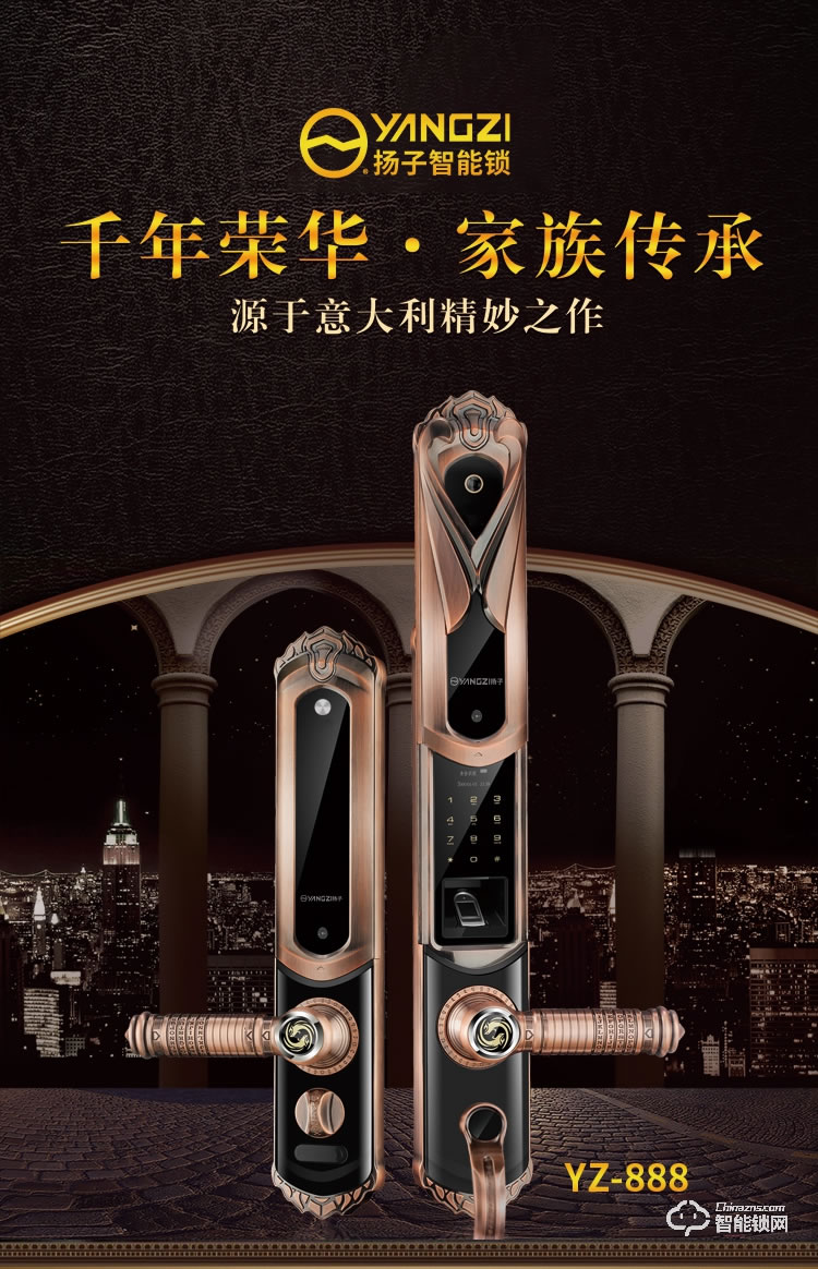 揚(yáng)子智能鎖 888家用別墅大門密碼鎖