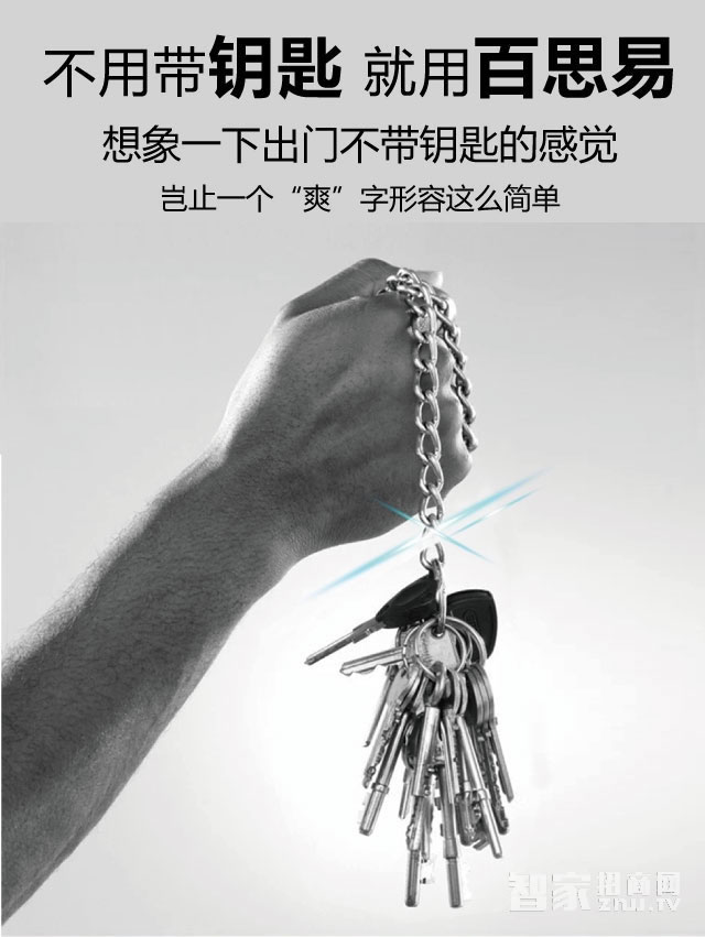 百思易智能鎖 防盜智能鎖/不銹鋼霸王鎖體/八種開鎖方式