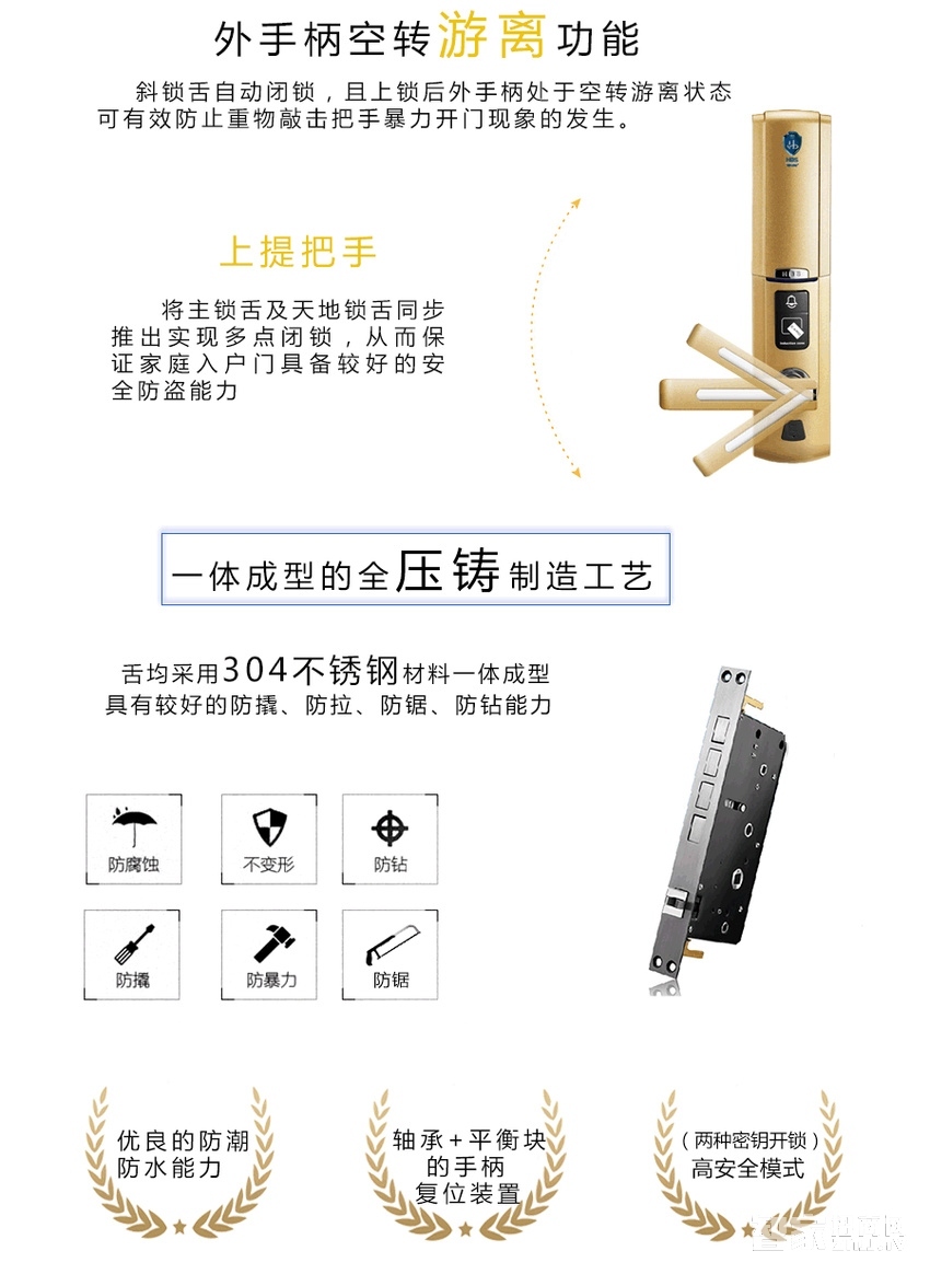 海貝斯智能鎖 智能感應(yīng)鎖密碼鎖滑蓋珍珠銀