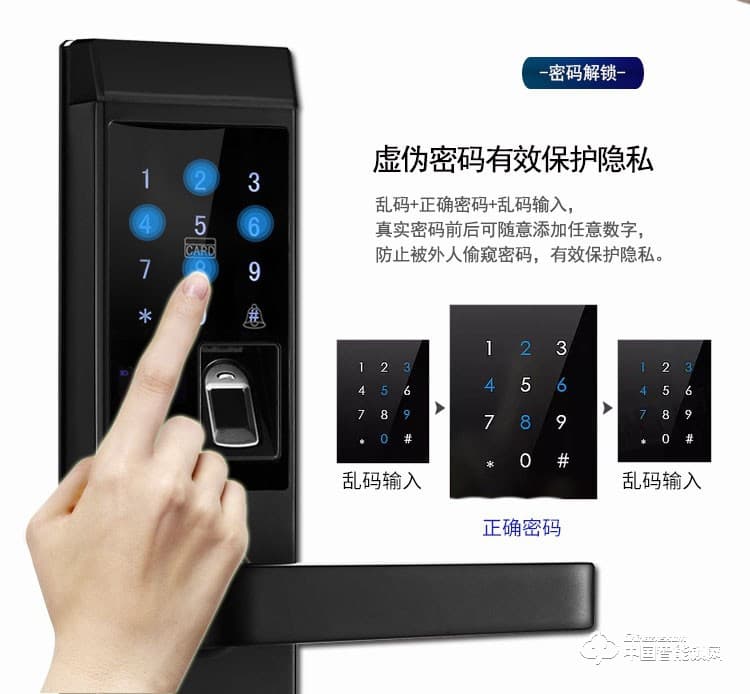 杜魯克智能鎖 指紋密碼刷卡手機遠程APP開鎖