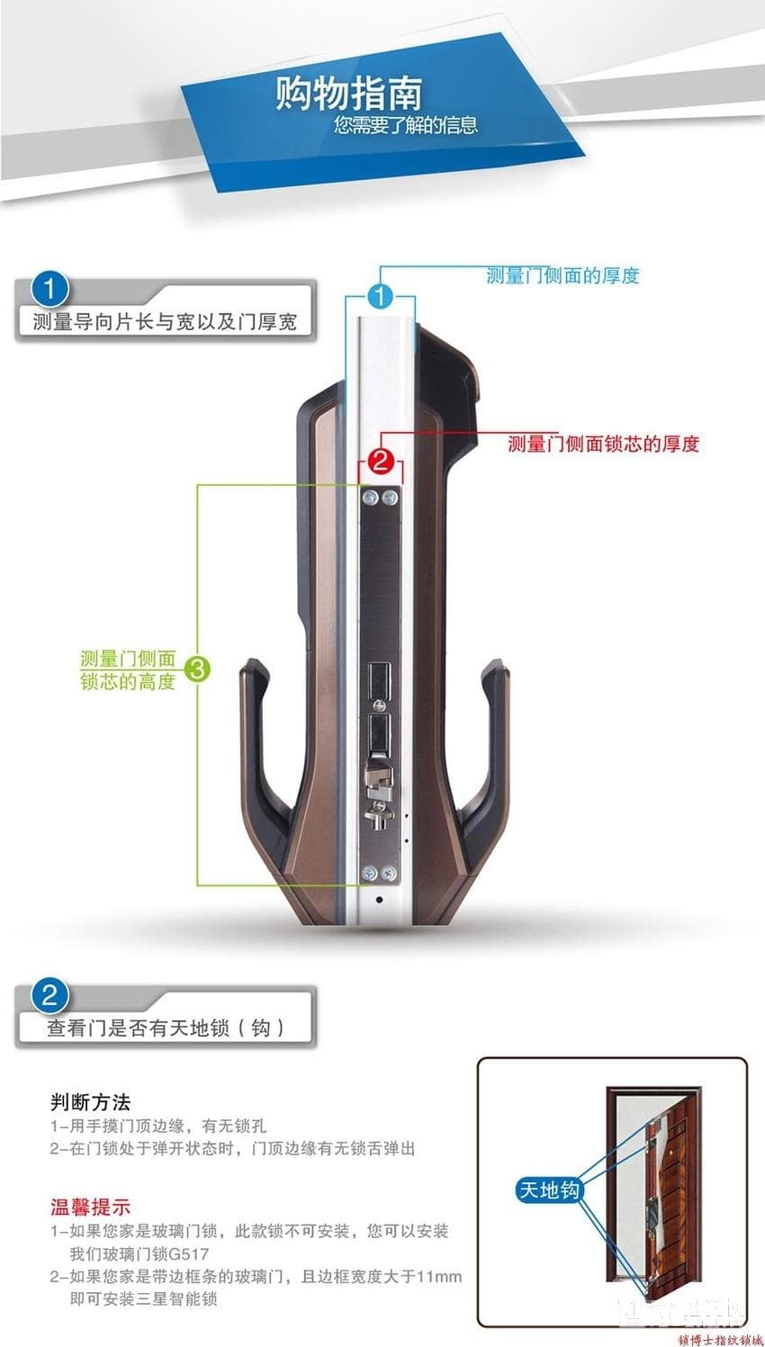 三星全自動(dòng)指紋鎖 推拉式智能鎖 家用防盜門鎖