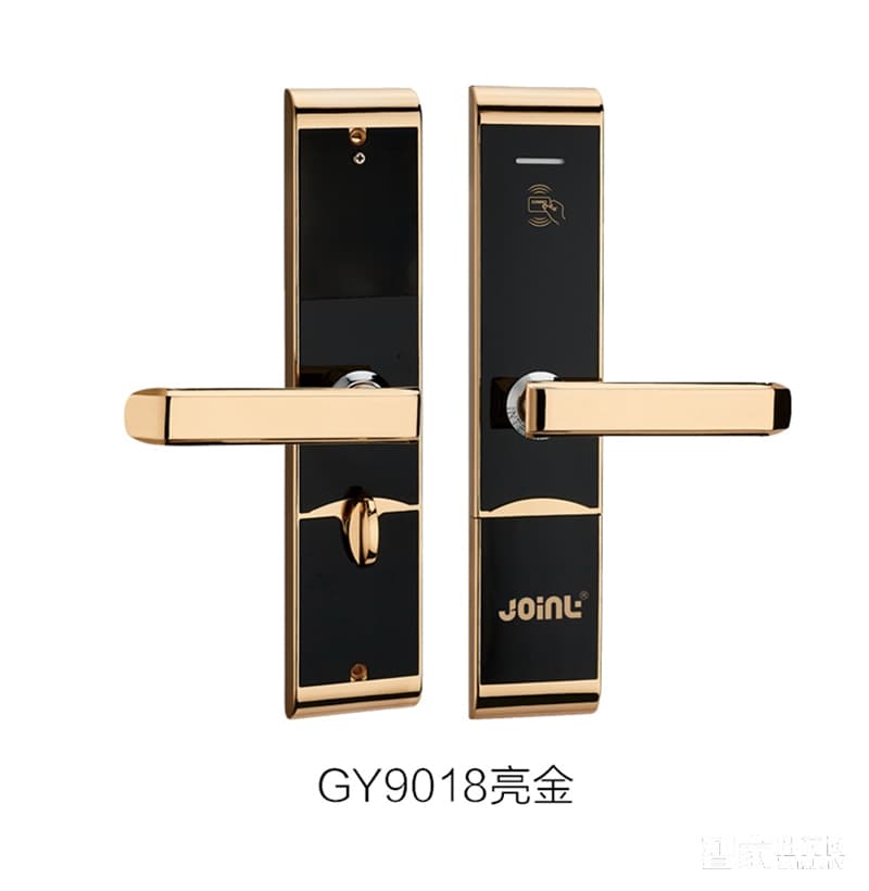 佳因特酒店鎖亮金兩種開門方式、防火鎖體