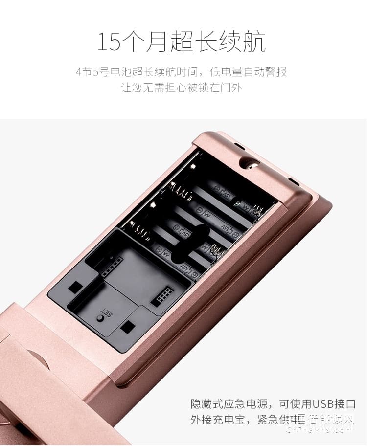 榮事達(dá)品冠密碼鎖小智16 家用防盜門指紋鎖