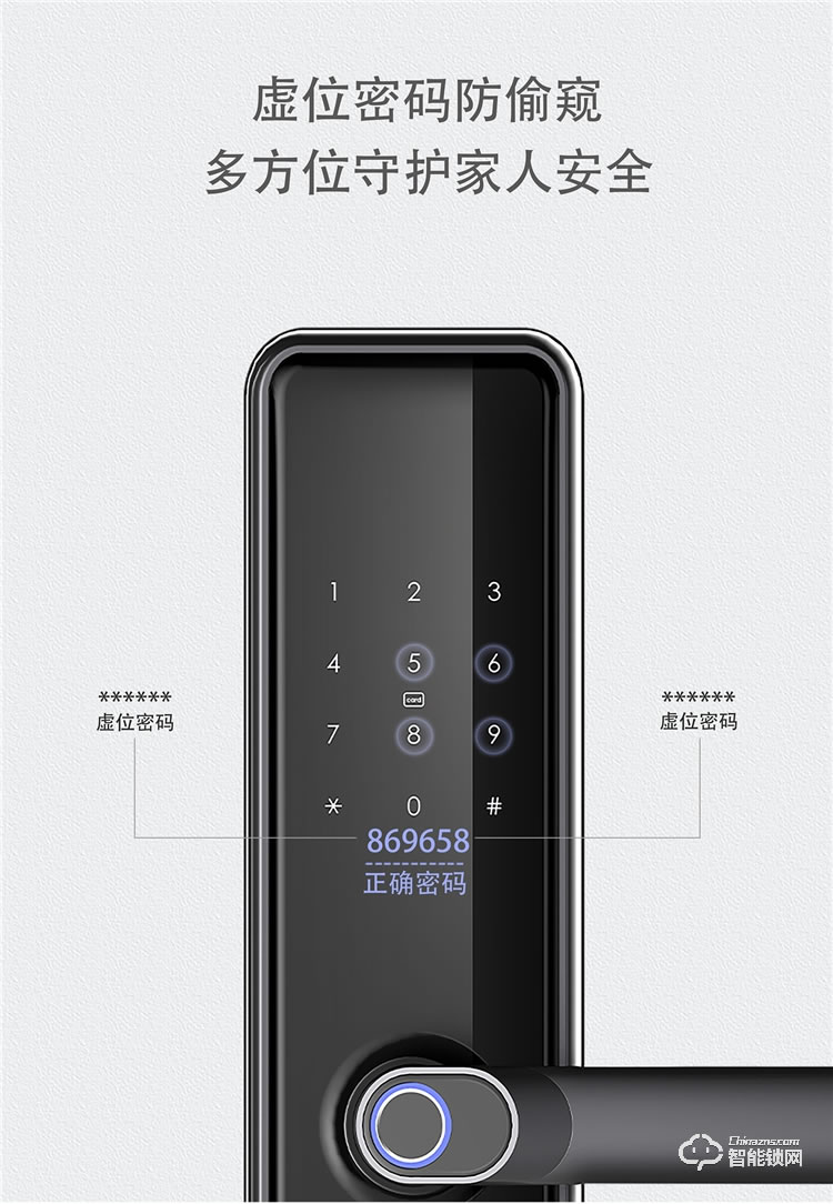 揚(yáng)子智能鎖 S6一握開(kāi)家用防盜門(mén)鎖