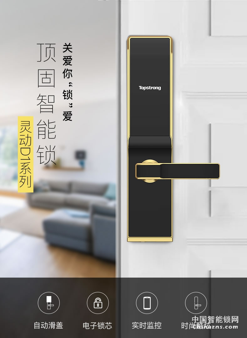 頂固指紋鎖 智能鎖指紋密碼鎖 防盜大門鎖