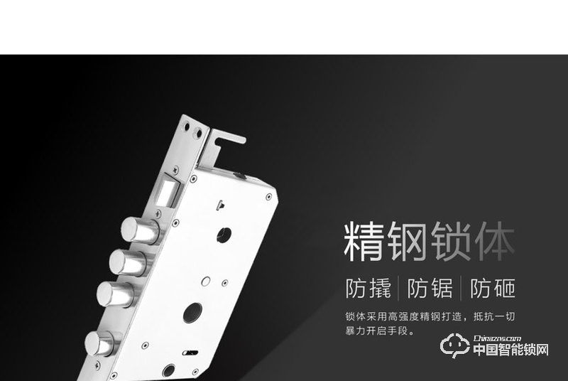 龍鎖天下智能鎖 滑蓋指紋密碼鎖 防盜門智能鎖Z08