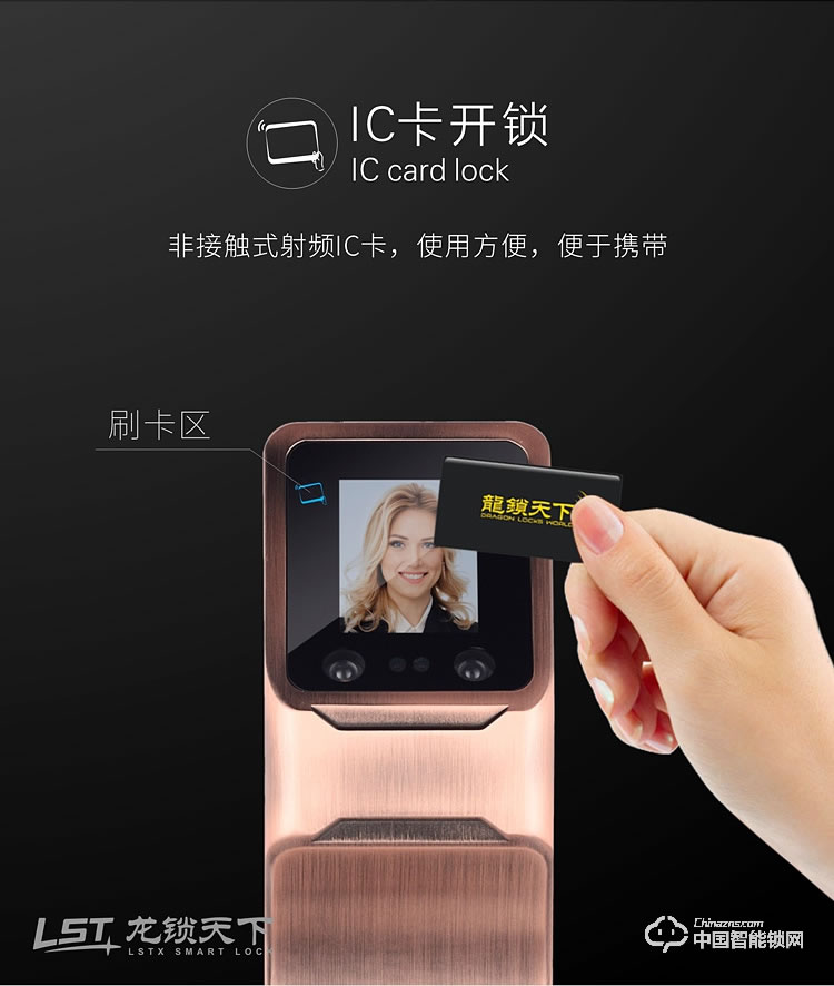 龍鎖天下智能鎖 人臉識(shí)別智能鎖 防盜門智能鎖Q7