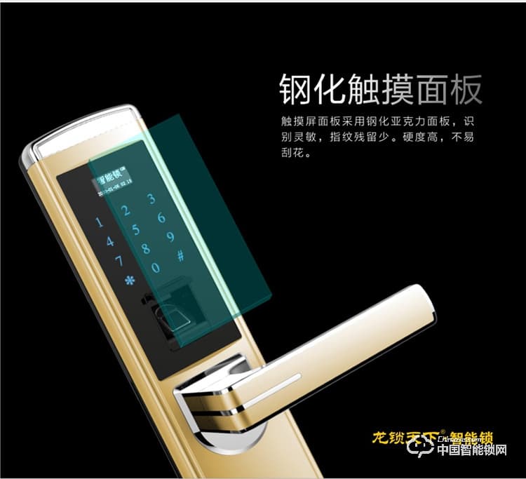 龍鎖天下智能鎖 指紋密碼鎖 防盜門鎖 電子刷卡鎖Z09