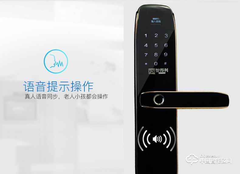 智得利智能鎖 家用防盜門(mén)指紋鎖密碼鎖A-680