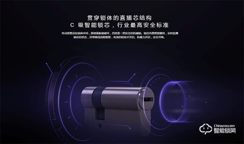 小米智能鎖  一體化活體指紋鎖