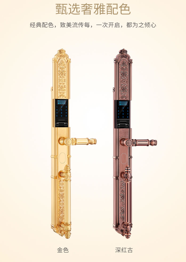 黑龍智能鎖 8848指靜脈豪華別墅智能密碼鎖電子門(mén)鎖