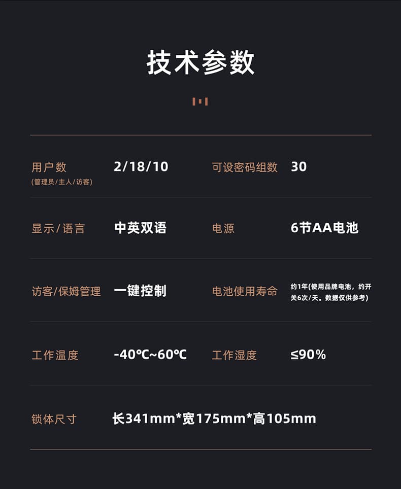 東屋智能鎖 M8指靜脈識(shí)別鎖