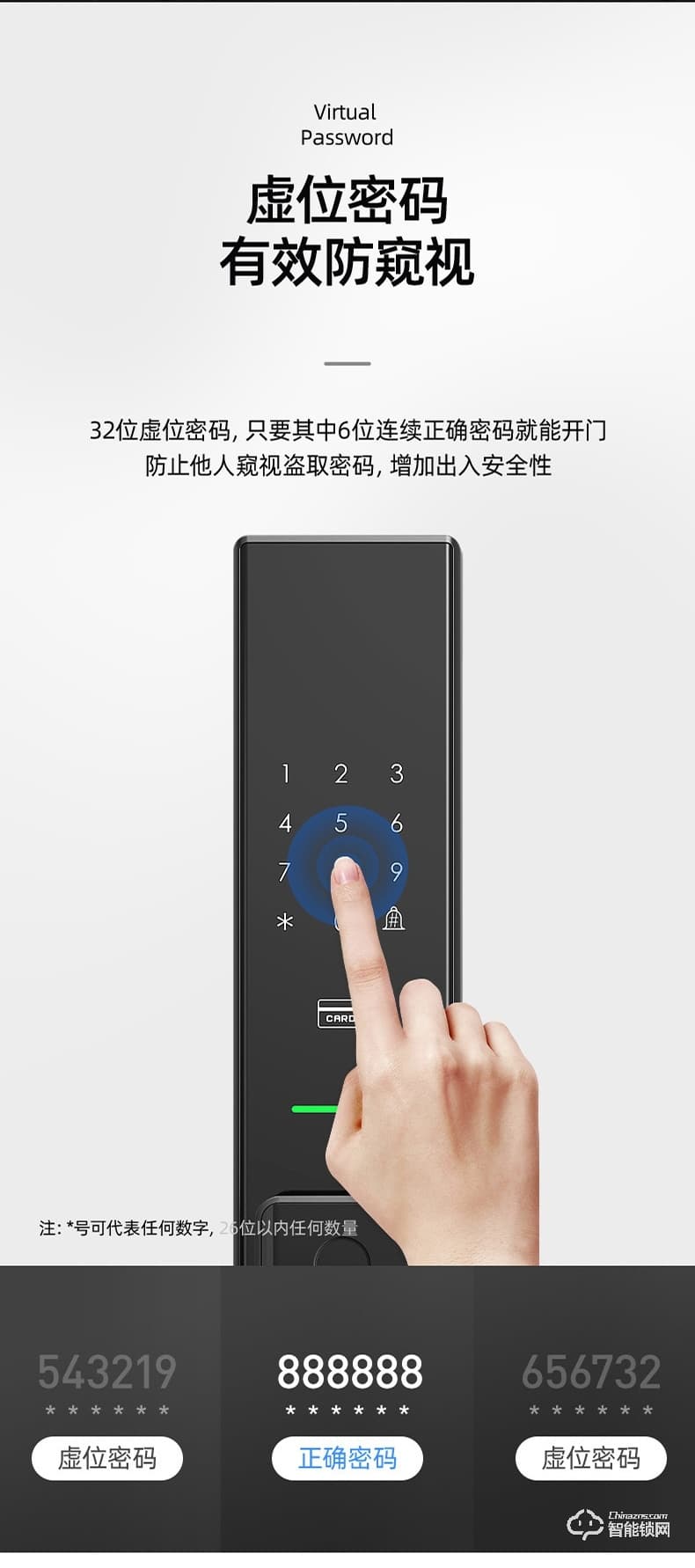 VOC智能鎖 T8推拉式家用防盜門(mén)智能鎖