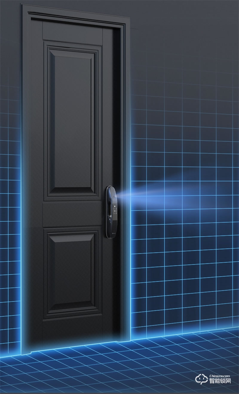 螢石31VS推拉指紋密碼鎖 智能視頻鎖自帶貓眼