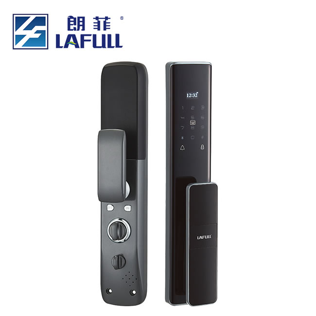 朗菲智能鎖 全自動(dòng)推拉式智能貓眼鎖