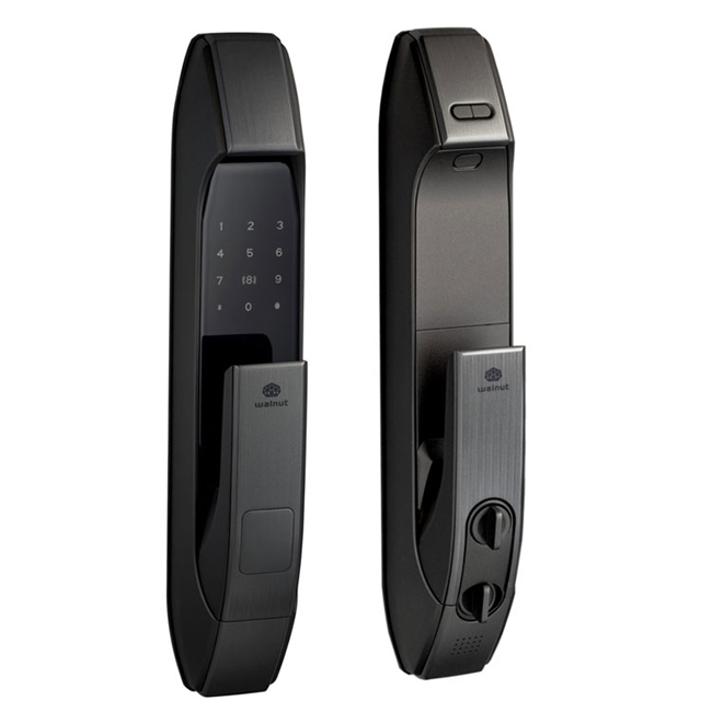 核桃智能鎖-核桃全自動指紋鎖W5S 家用防盜門鎖 防小黑盒