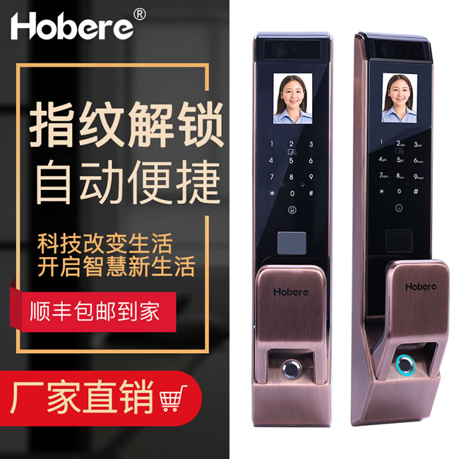 弘博匯指紋鎖 D10人臉識(shí)別鎖指紋密碼鎖