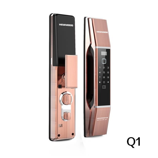 皇家金盾智能鎖 Q1家用智能門鎖推拉式開鎖
