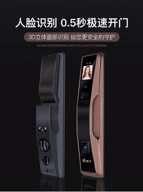 德犬智能鎖 F2人臉識(shí)別鎖智能門(mén)鎖