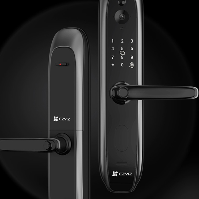 螢石20VC一握開指紋鎖 電子門鎖密碼鎖